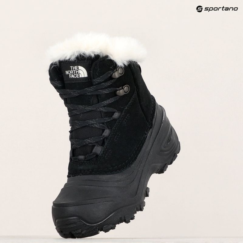 The North Face Shellista V Lace WP children's snow boots black/black 9