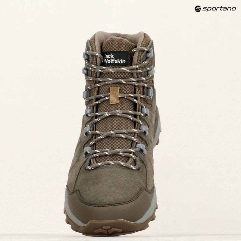 Jack Wolfskin Refugio Texapore Mid cold coffee men's trekking boots 15