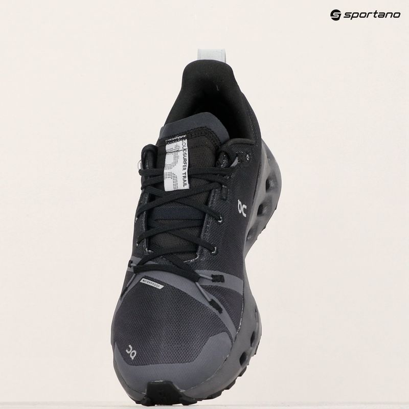 Women's running shoes On Running Cloudsurfer Trail Waterproof black/eclipse 15