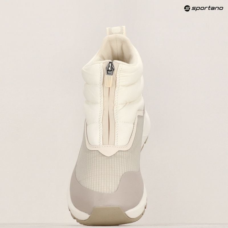 The North Face women's Thermoball Progressive Zip II Wp gardenia white / silvergrey snow boots 15