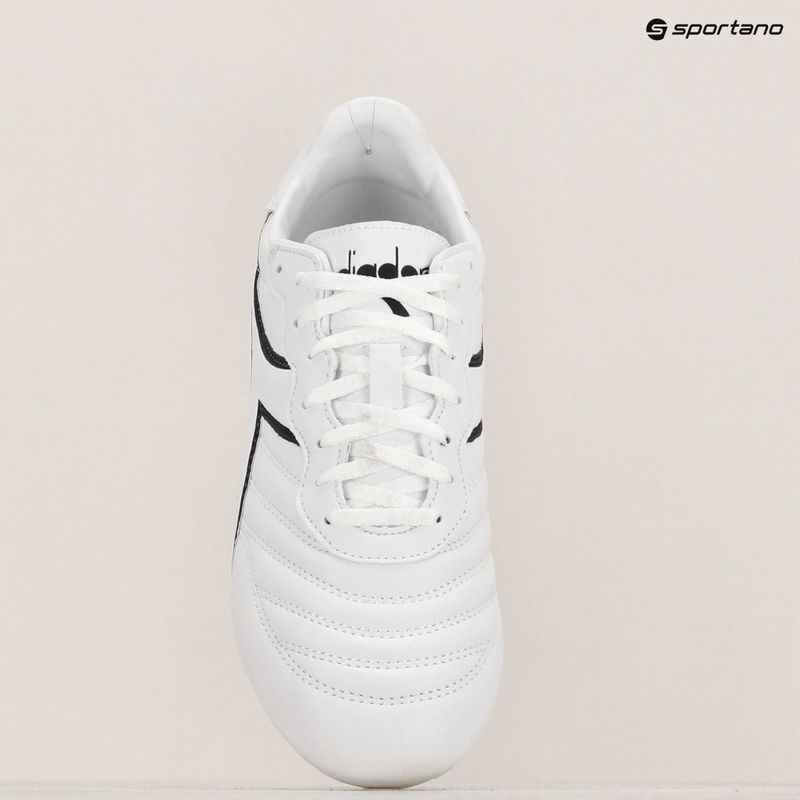 Men's Diadora Brasil R LPU football boots white/black 15