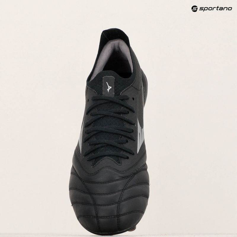 Men's Mizuno Morelia Neo IV β Elite FG football boots black/galaxy silver 9