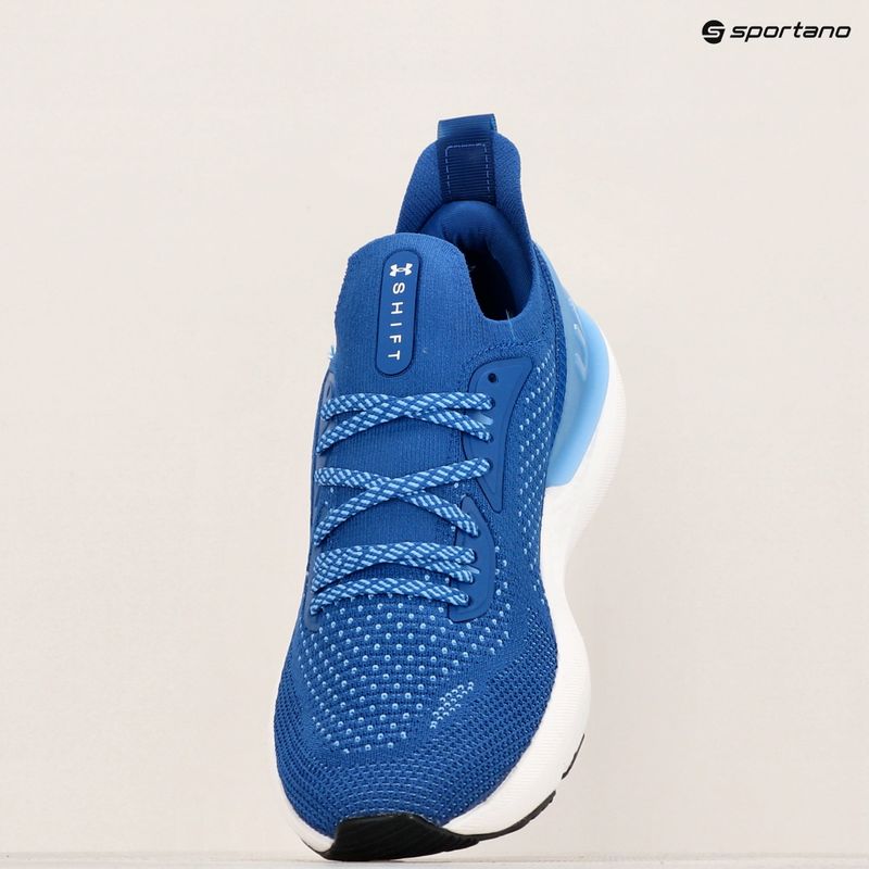 Men's Under Armour Shift tech blue/horizon blue/white running shoes 9