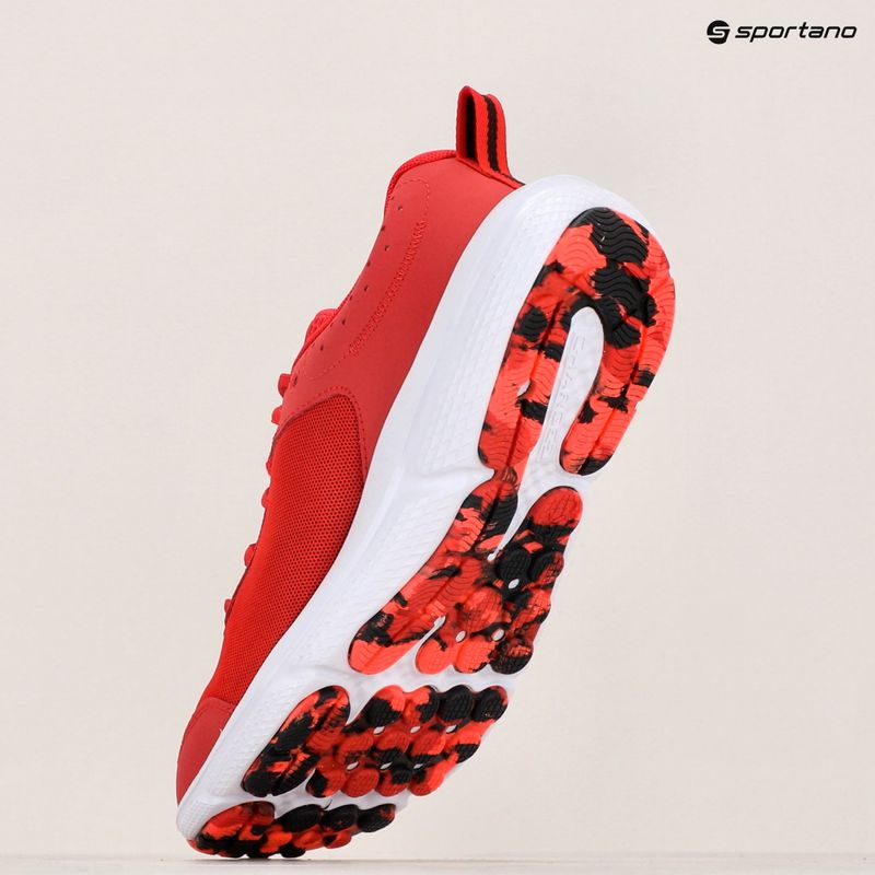 Men's Under Armour Charged Assert 10 red/red/black running shoes 9