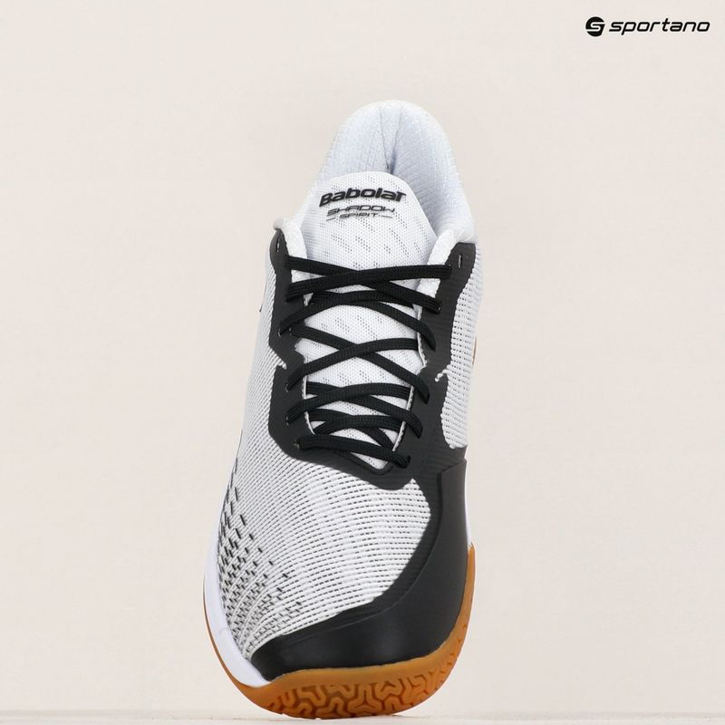 Men's badminton shoe Babolat Shadow Spirit 2 white/ black 15