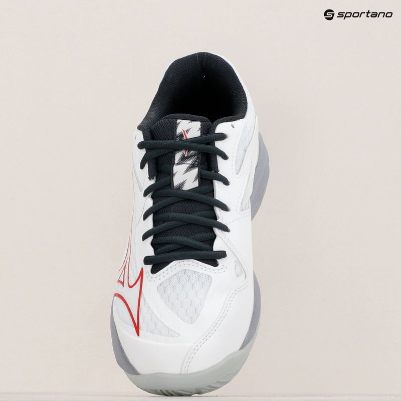Men's volleyball shoes Mizuno Thunder Blade Z white/salsa/black 9