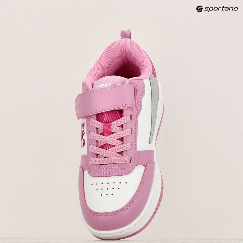 FILA Rega Nf Velcro white/moonlite mauve children's shoes 16