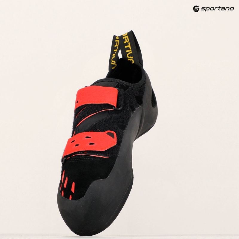 La Sportiva men's climbing shoes Tarantula black/poppy 8