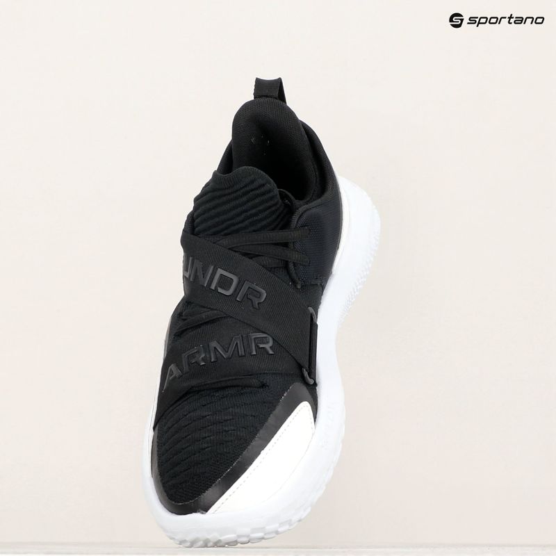 Under Armour Flow Futr X 4 black/white/black basketball shoes 15