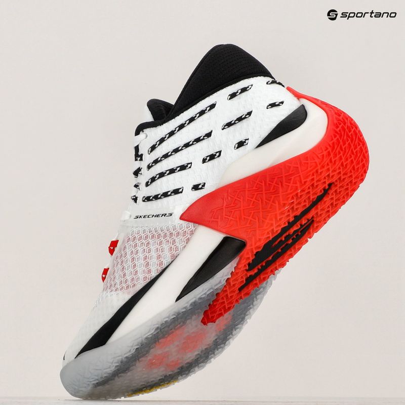 SKECHERS SKX Elevate men's basketball shoes white/red/black 10