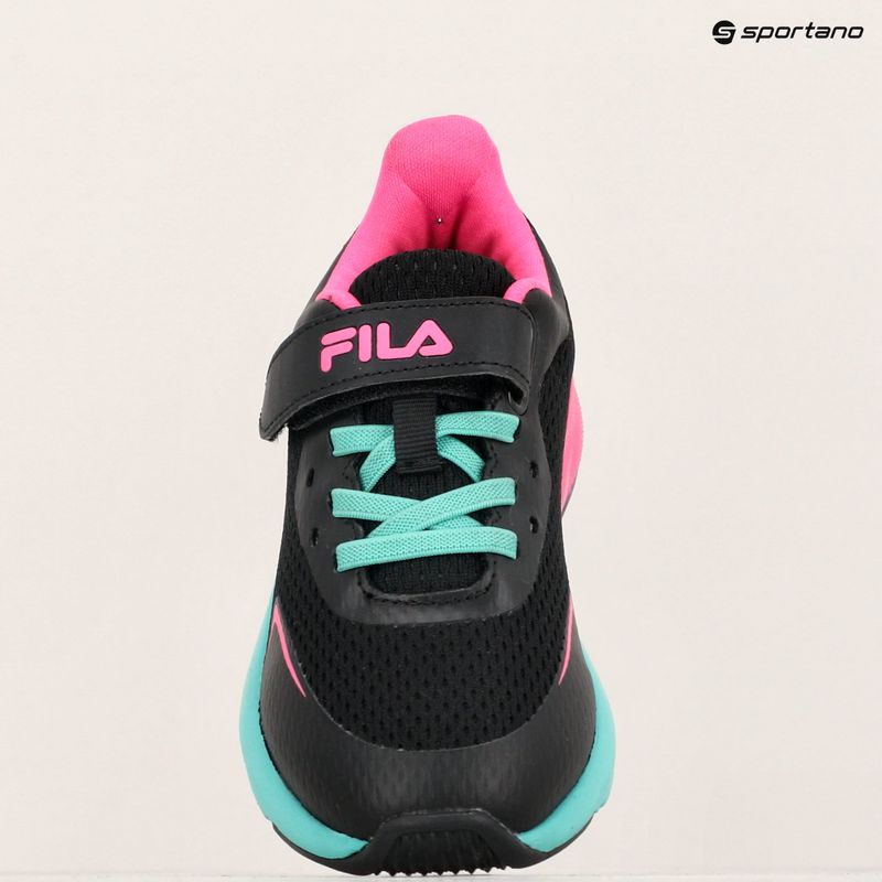 FILA Crusher V black / pink glo children's shoes 8