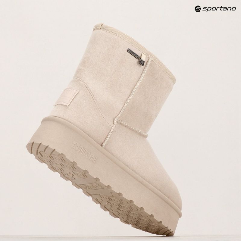 BIG STAR women's snow boots OO274897 beige 9