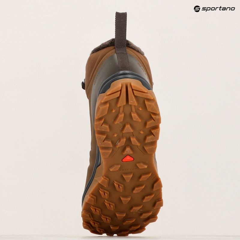 Salomon Outsnap CSWP men's hiking boots dark darth/ delicioso/ gum 8 15