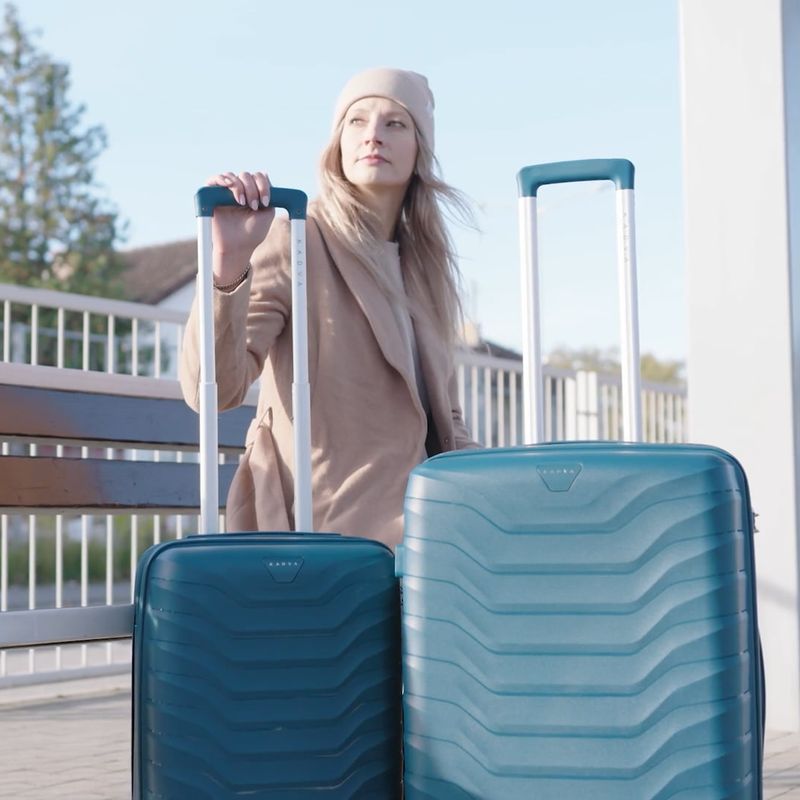 KADVA Sancho 38L Cabin Travel Suitcase Blue 23