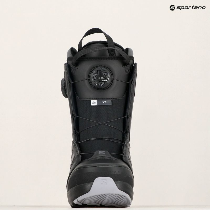 Women's snowboard boots Salomon Ivy Boa SJ Boa W black/black/lilac gray 7