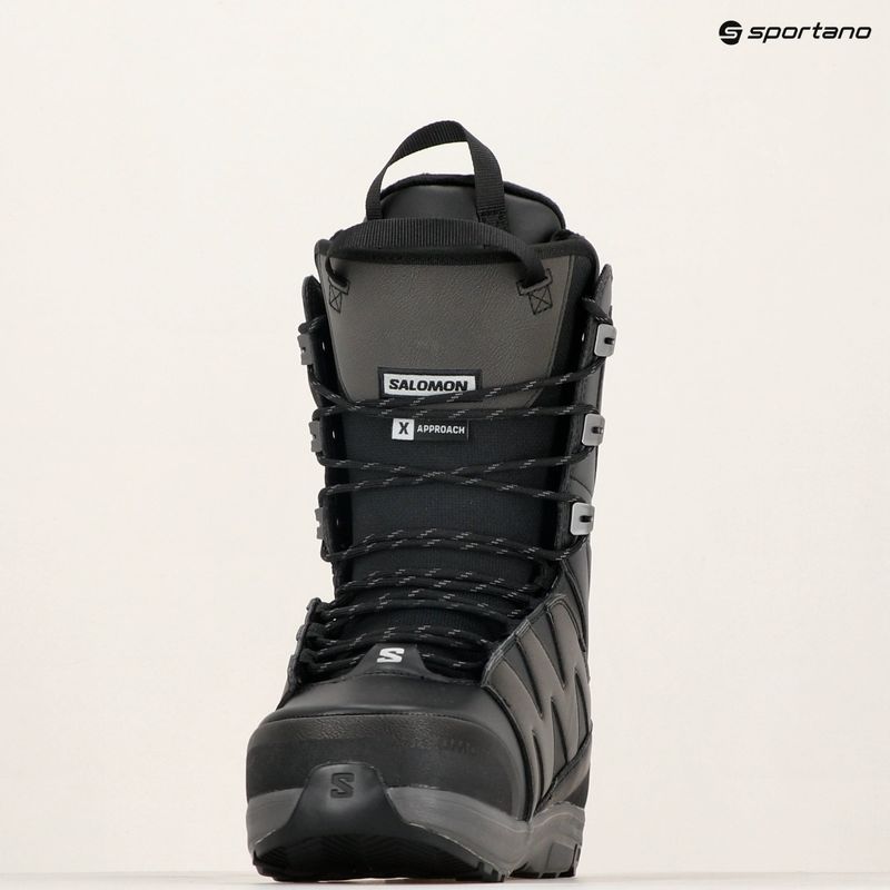 Snowboard boots Salomon X Approach Lace SJ Boa black 7