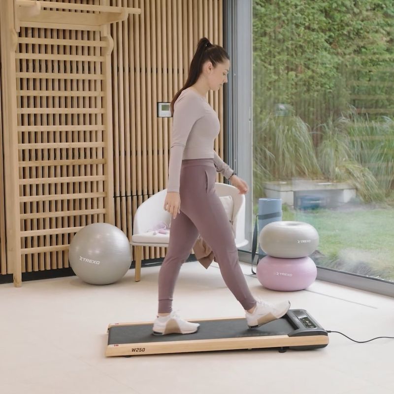 TREXO TXO-W250 Walking Pad electric treadmill black/brown 18