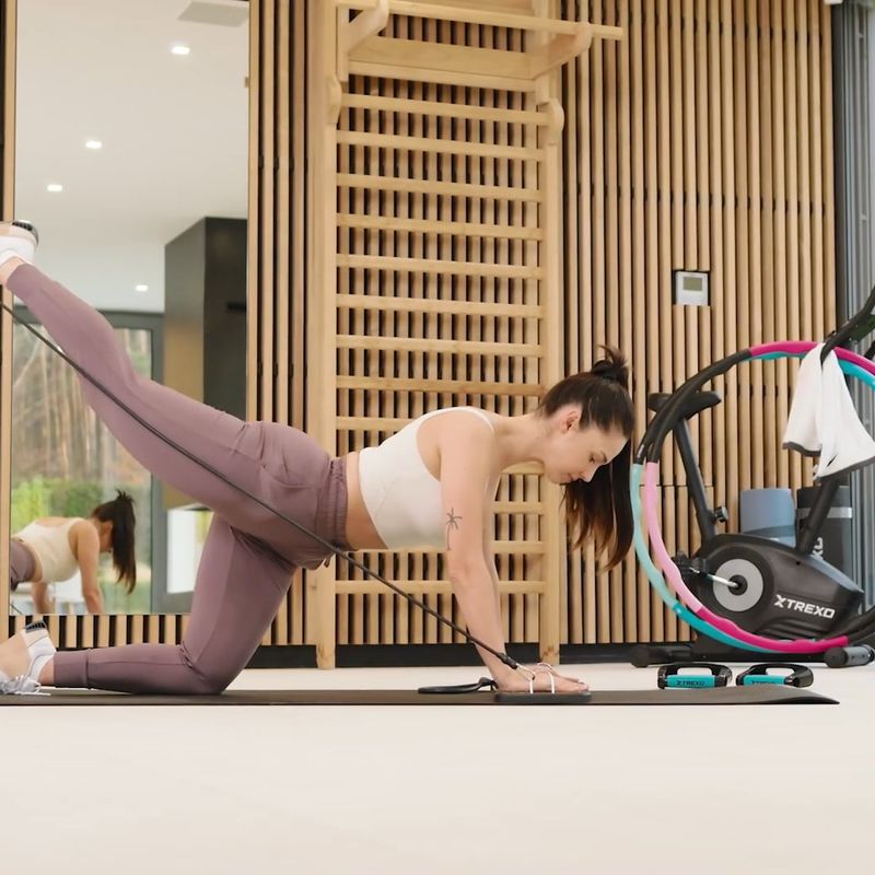 Multifunction platform with handles and expander XTREXO folding TXO-B4Z045-BK black 20