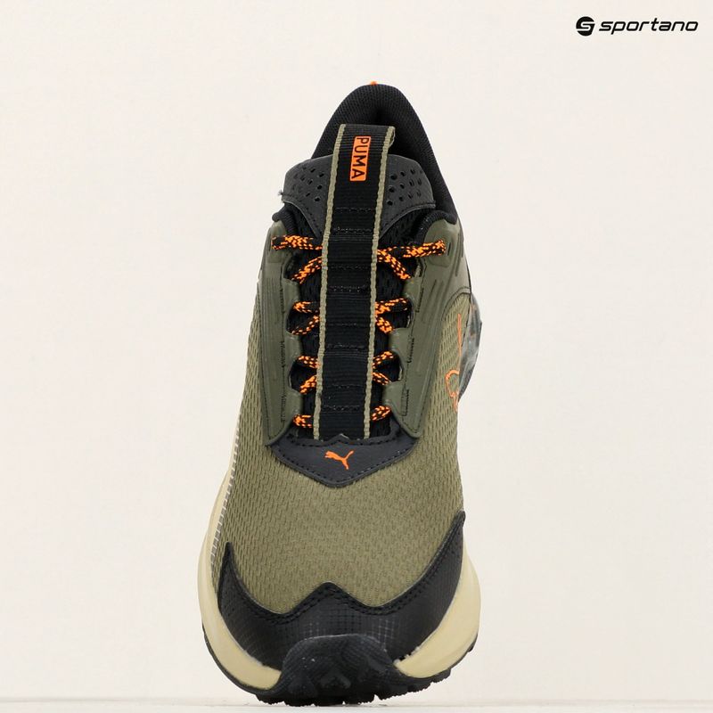 Men's running shoes PUMA Extend Lite Trail landslide dark olive/puma black 9