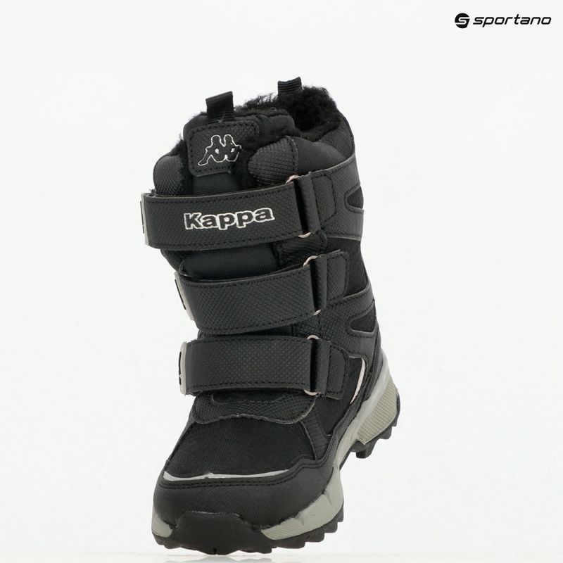 Kappa Vipos Tex black/silver children's snow boots 9