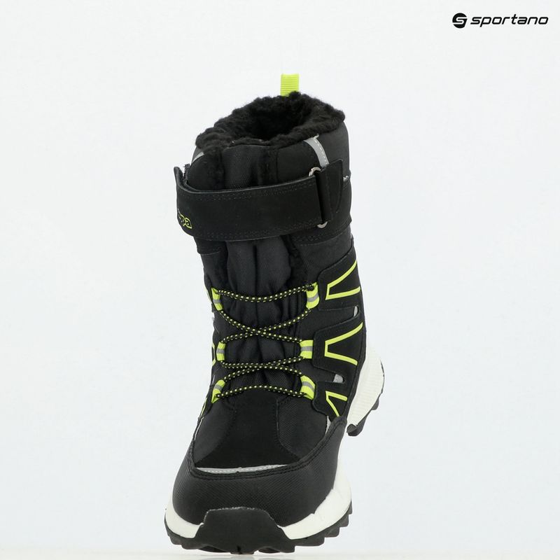 Kappa Floki Tex black/lime children's snow boots 9