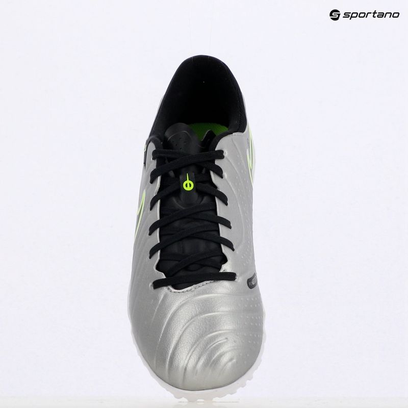 Men's football boots Nike Tiempo Legend 10 Academy TF metallic silver/volt/black 9