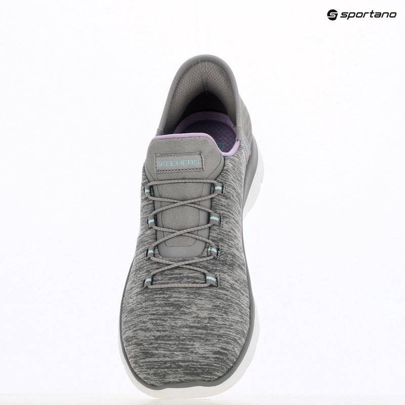 SKECHERS women's shoes Summits Dazzling Haze gray/mint 9