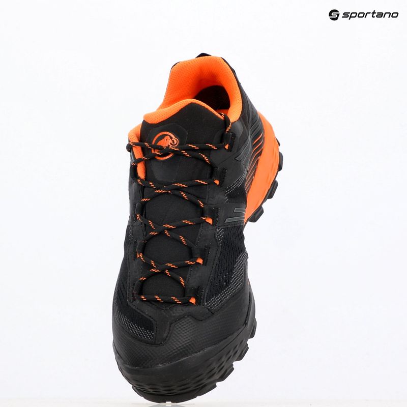 Men's trekking boots Mammut Ducan II Low GTX black/ dark tangerine 9