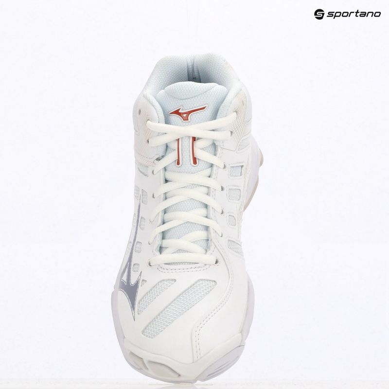 Women's volleyball shoes Mizuno Wave Voltage 2 Mid white/aleutian/cloud pink 9
