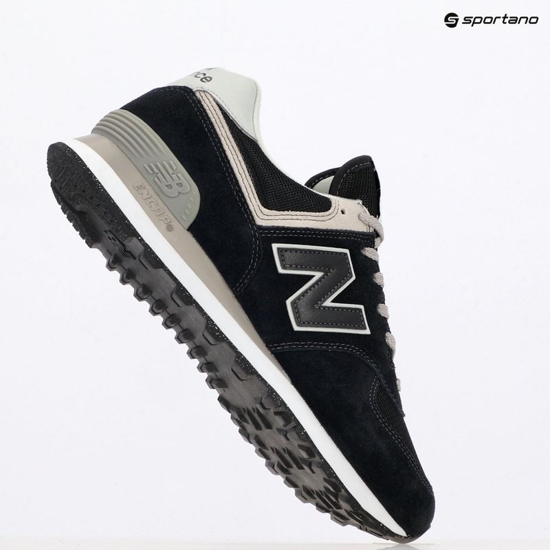 New Balance Classic 574's V3 Wide black/ grey men's shoes 14