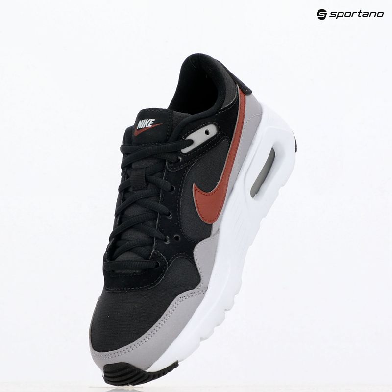 Nike Air Max SC children's shoes black/ dark pony/ cement grey 8