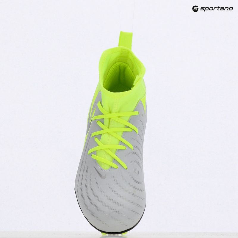 Nike Phantom Luna 2 Academy AG Jr children's football boots metallic silver/black/volt 9