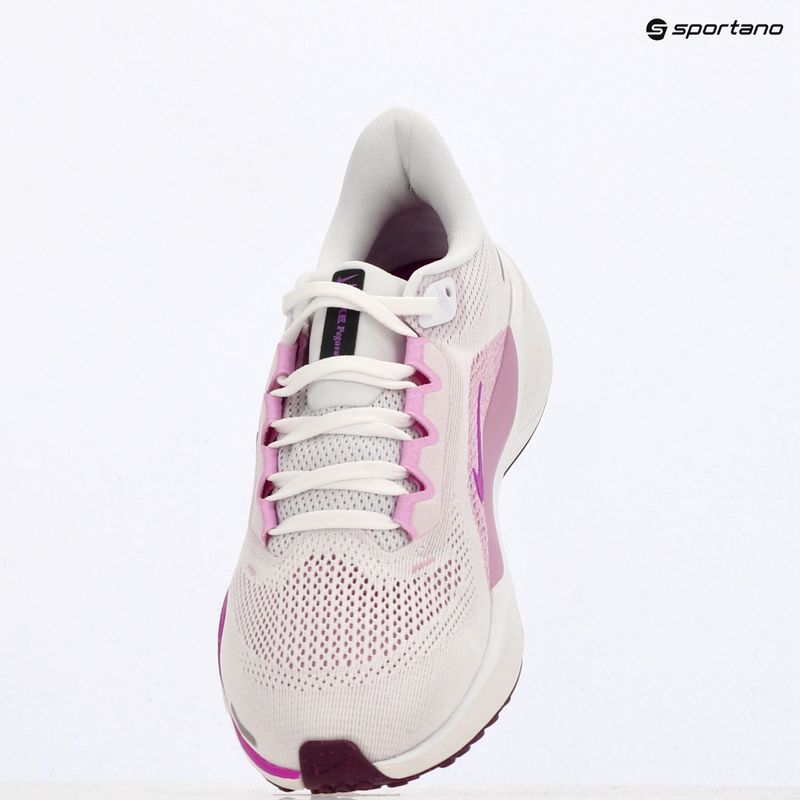 Nike Pegasus 41 women's running shoes white/ black/ beyond pink/ hyper violet 9