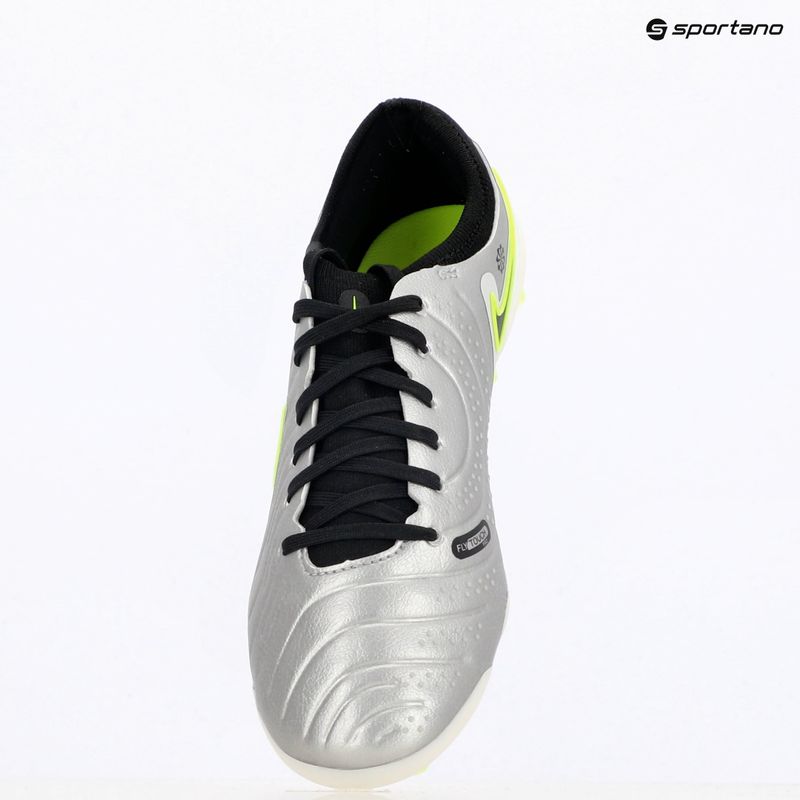 Nike Legend 10 Pro Ag-Pro men's football boots metallic silver/ volt/ black 9