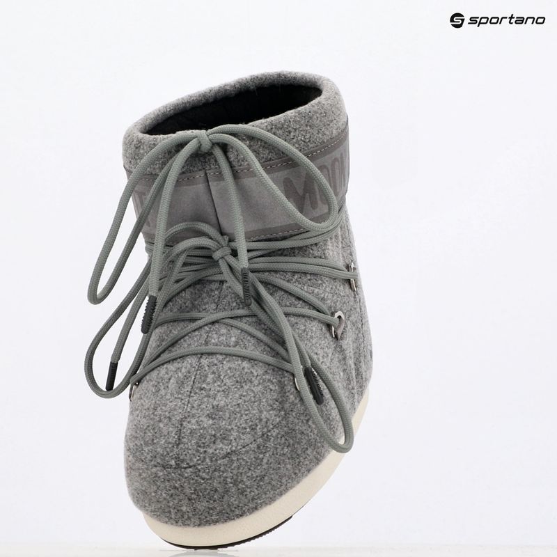 Women's snow boots Moon Boot Icon Low Felt grey 9