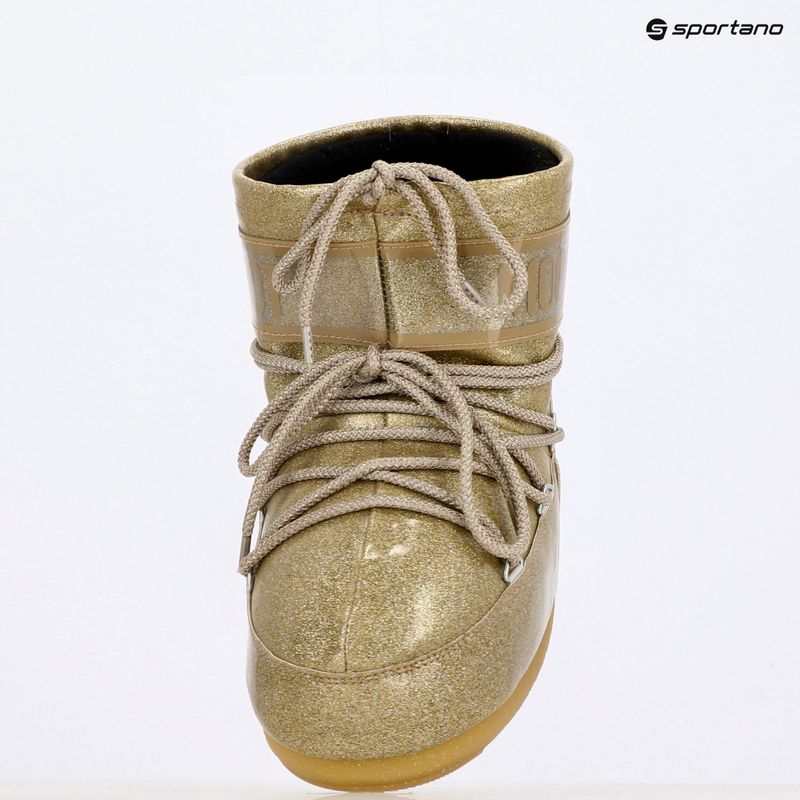 Women's snow boots Moon Boot Icon Low Glitter gold 9