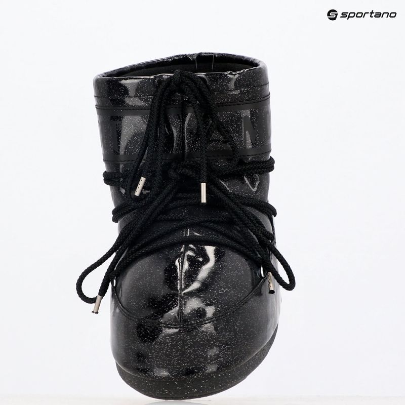 Women's snow boots Moon Boot Icon Low Glitter black 9
