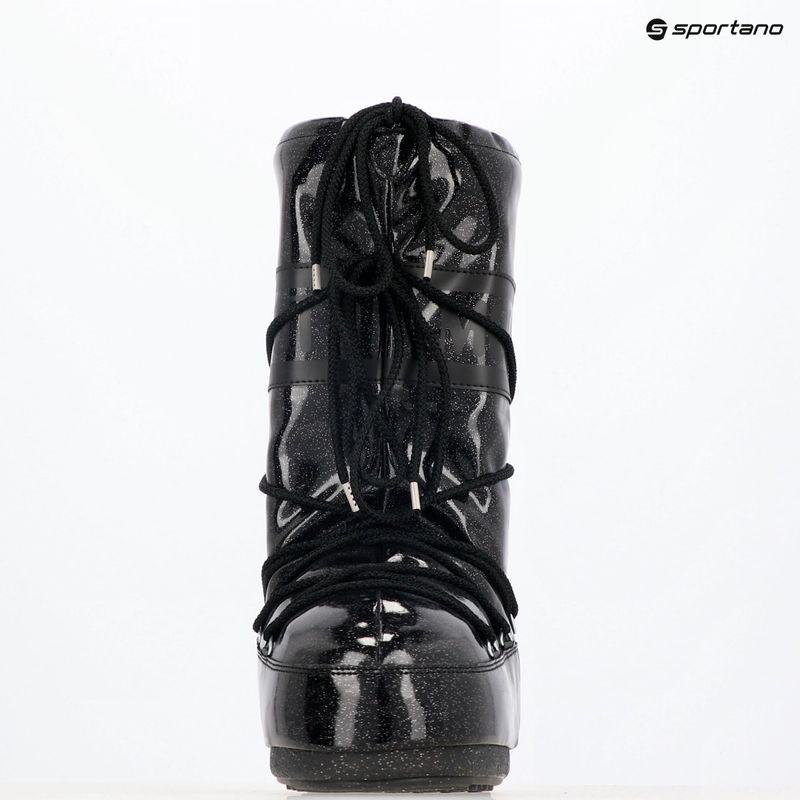 Moon Boot Icon Glitter black snow boots 9