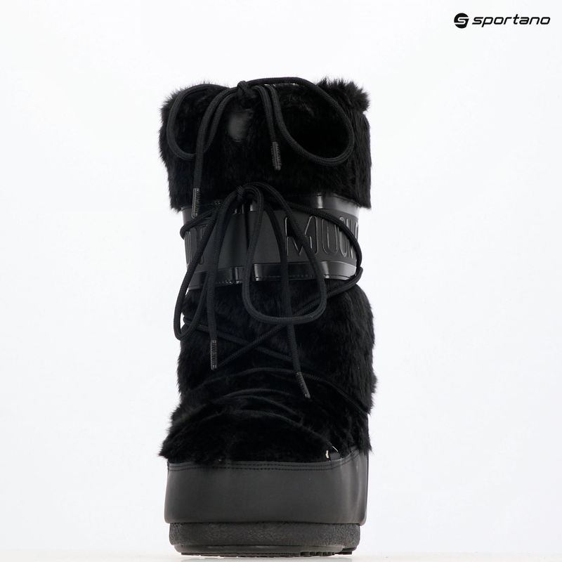 Moon Boot Icon Faux Fur snow boots black 9