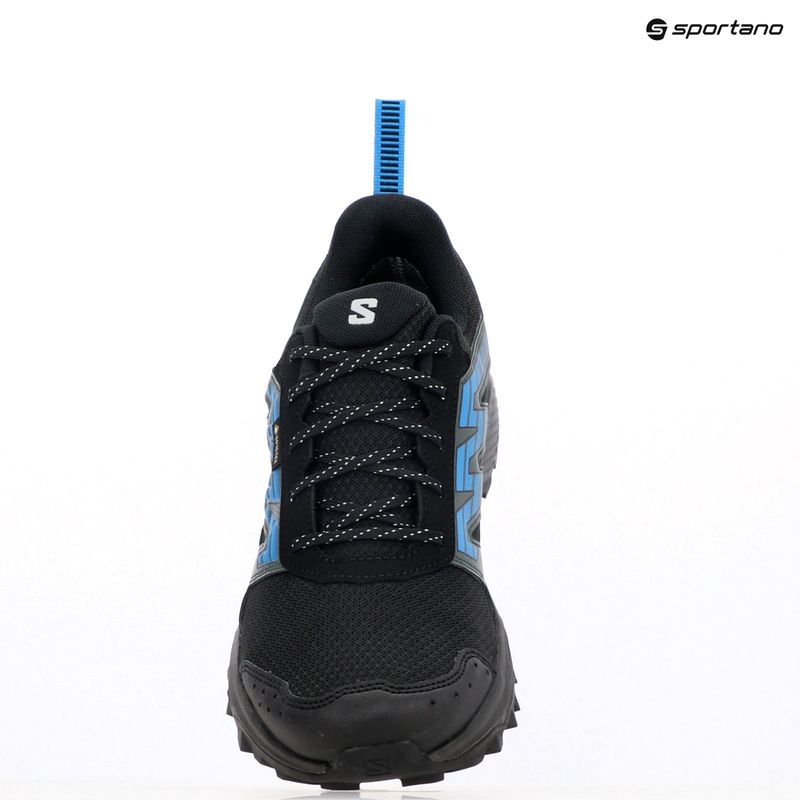 Men's running shoes Salomon Wander GTX black/darkest spruce/ibiza blue 7