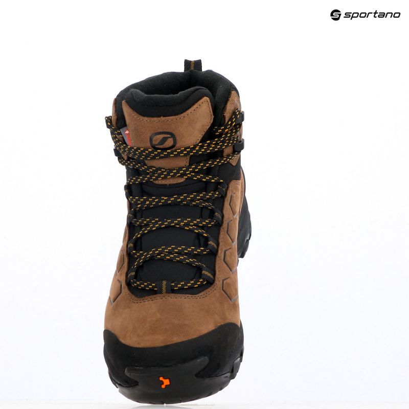 Men's trekking boots SCARPA Moraine Polar Gtx dark brown / sulphur 9