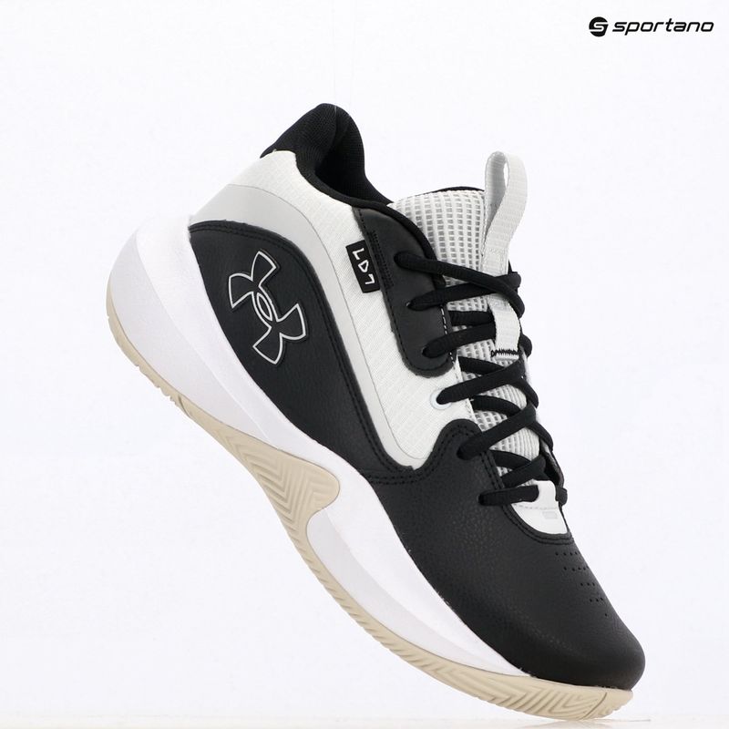 Under Armour Lockdown 7 black/silt/distant gray basketball shoes 9