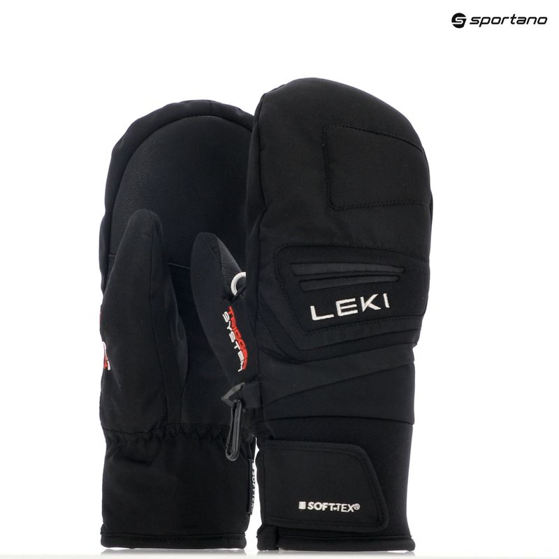 LEKI Griffin 3D Children's Ski Gloves Junior Mitt black 10