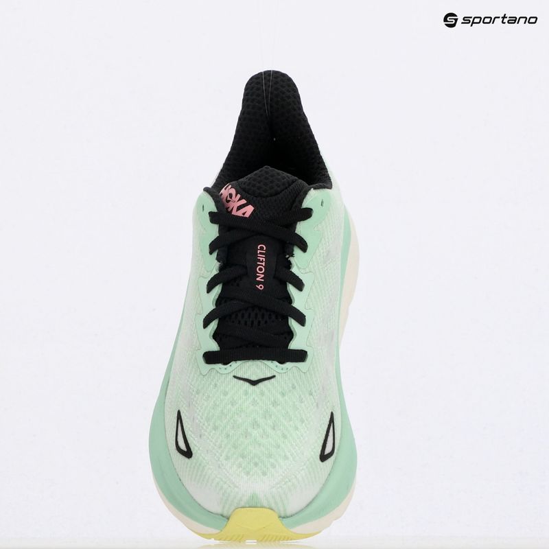 Women's running shoes HOKA Clifton 9 mint fluorite/snow melt 9