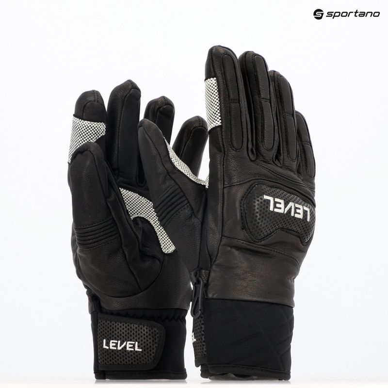 Level Race ski gloves black 9