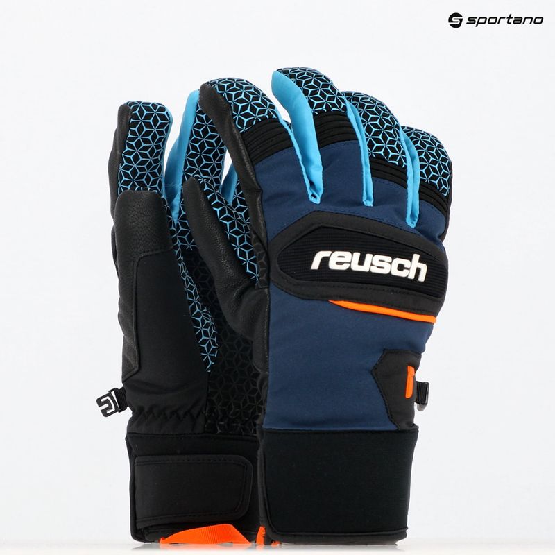 Reusch Dragon R-Tex XT dress blue/orange popsicl ski gloves 12