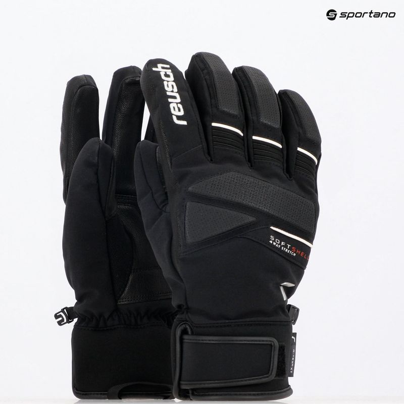 Reusch Thunder R-Tex XT black/white ski gloves 11
