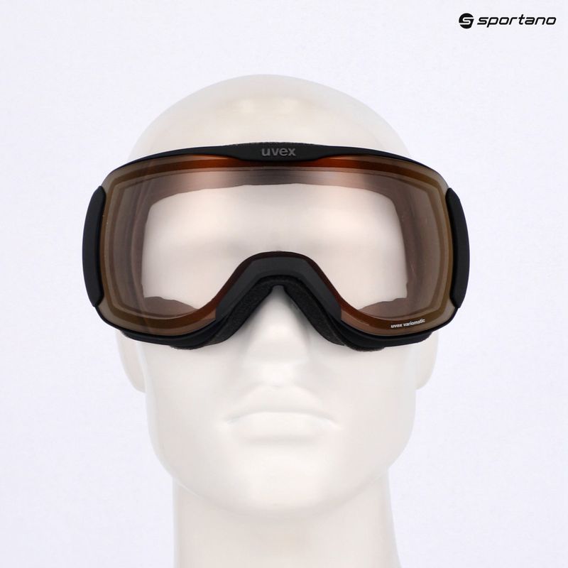 Ski goggles UVEX Downhill 2100 V black matt/mirror red clear 7