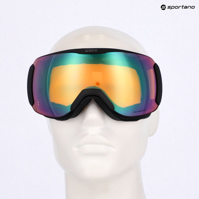 UVEX Downhill 2100 CV ski goggles black matt/mirror opal yellow 7