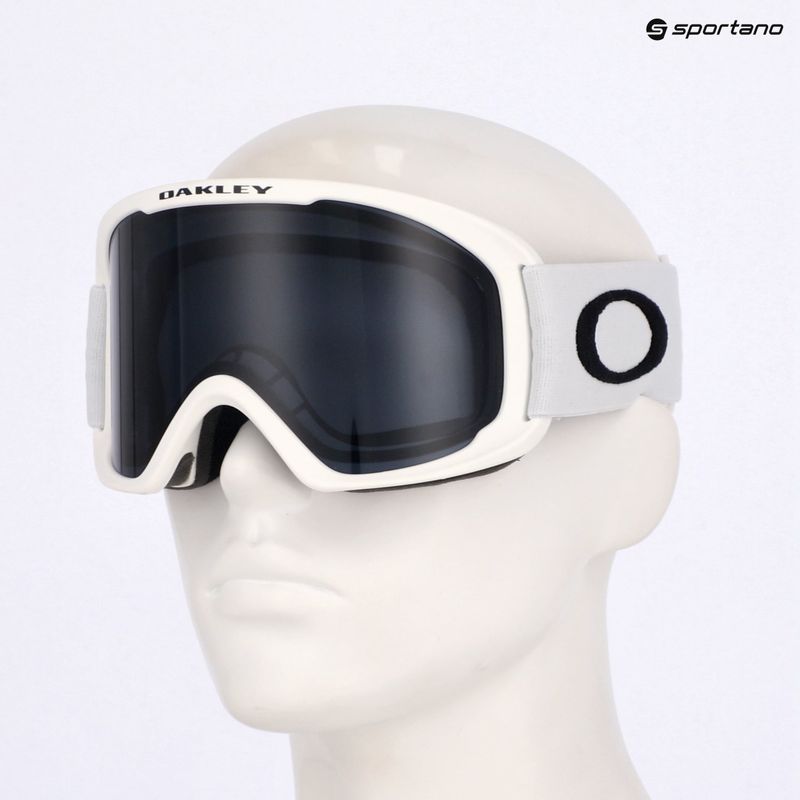 Oakley O-Frame 2.0 Pro L matte white/dark grey ski goggles 7